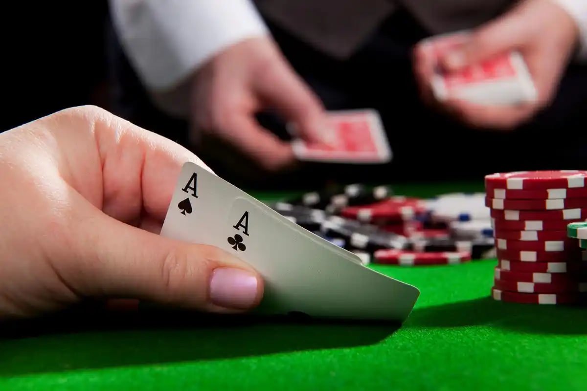 Live dealer blackjack table with HD camera view